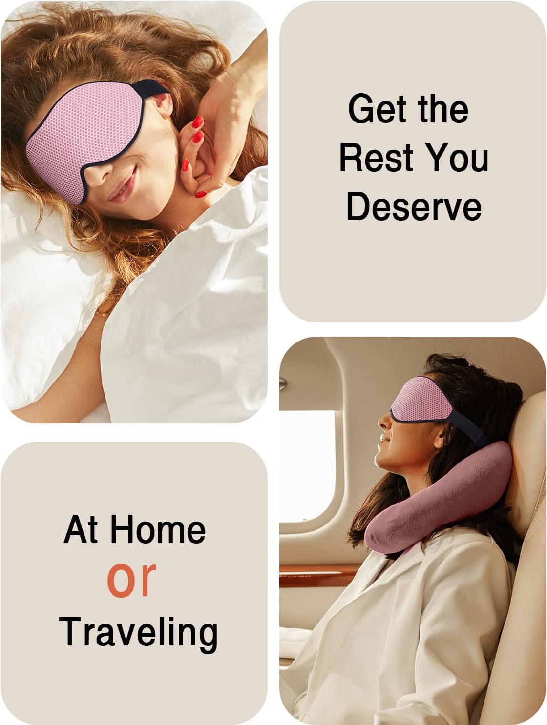 MABAO Sleep Mask for Side Sleeper, Eye Mask for Sleeping Women Men, 3D Contoured Cup No Eye Pressure 100% Light Blocking Sleeping Mask with Adjustable Strap Night Blindfold Flight, Travel, Nap, Black