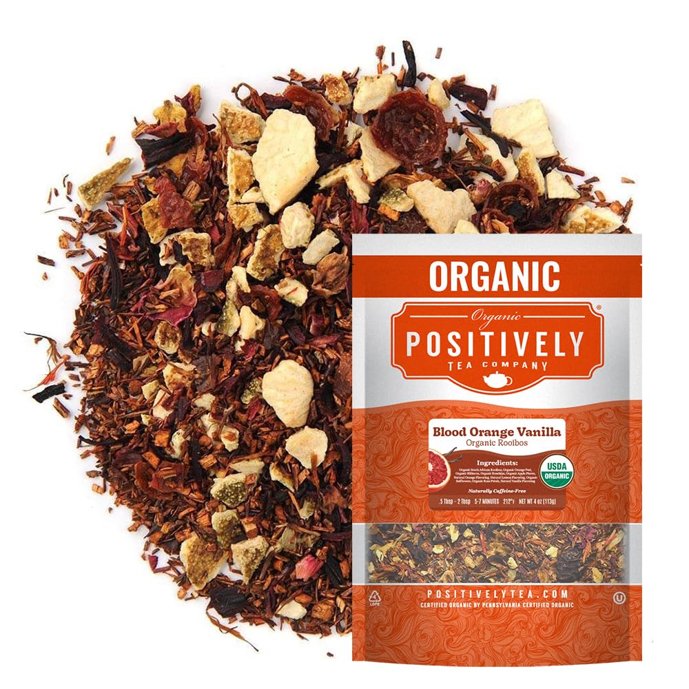 Organic Positively Tea Company, Lavender Chamomile, Herbal Tea, Loose Leaf, 16 Ounce