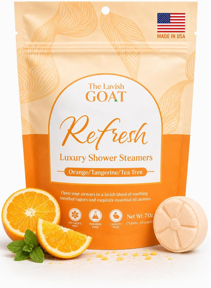 TLG Soothe Shower Steamers Aromatherapy 7 Pack – USA Made with Extra Menthol, Peppermint & Eucalyptus – Shower Bomb for Relaxation, Stress & Sinus Relief – Gift for Men & Women