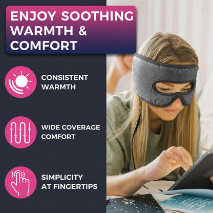 Sinus Mask, Heated Eye Mask, Face Heating Pad with Openings