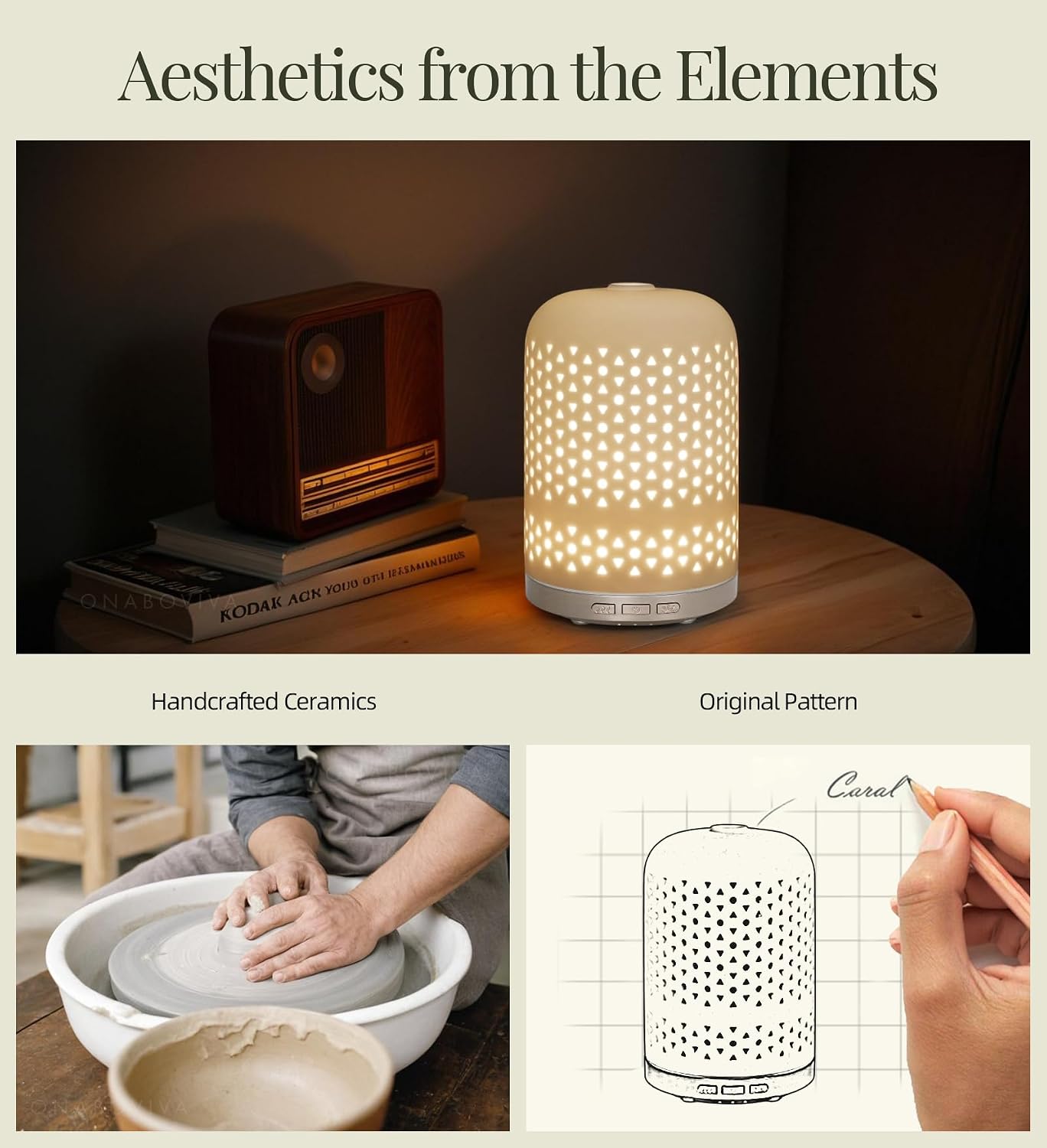 Essential Oil Diffuser - 2.4MHz Ultrasonic Glass Diffuser with Pulse/Continuous Mist & Night Light, Waterless Auto-Off, Silent Aromatherapy Diffuser for Home, Office, Yoga, Spa, Gifts & Home Decor.