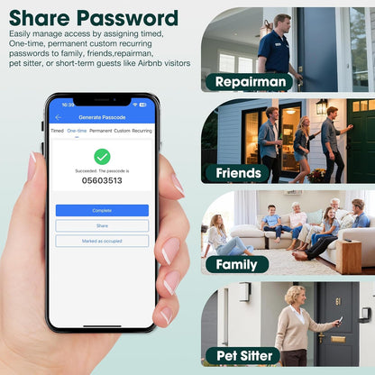 Smart Key Lock Box Electronic Bluetooth Lock Box with TTLOCK APP Control & PIN Code Types,Share eKey Lock Box for Airbnb Realtor House Office with Removable Shackle