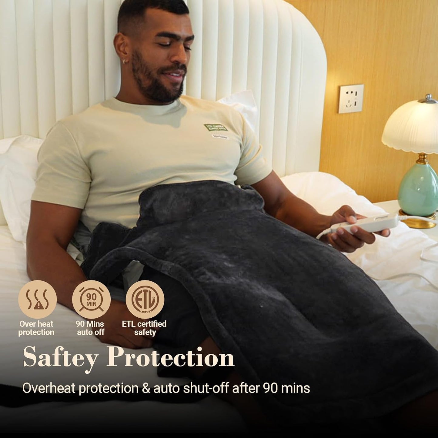 COMFIER Large Heating Pad for Back, FSA Eligible HSA Heating Pad for Neck and Shoulders and Back, Heated Neck Wrap, 3 Heat Levels & 90-Mins Auto Shut Off, Fathers Day Dad Gifts for Men Husband