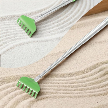 2Pcs Mini Zen Garden Rake Tools, Sand Rake Feng Shui Decoration Miniature Tabletop Rock Sand Zen Garden Accessories for Home Office, DIY Sand Zen Garden Tools Small Rakes for Desktop Decoration