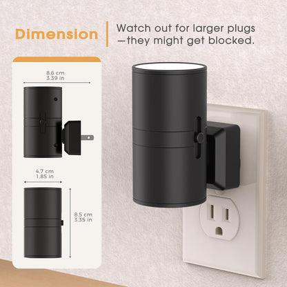 Briignite Night Lights Plug into Wall, Modern LED Night Light Plug in, Dusk to Dawn Sensor,Amber Night Light 0-100LM Adjustable Brightness, Dimmable NightLight for Hallway, Bedroom, Stairway, 2 Pack