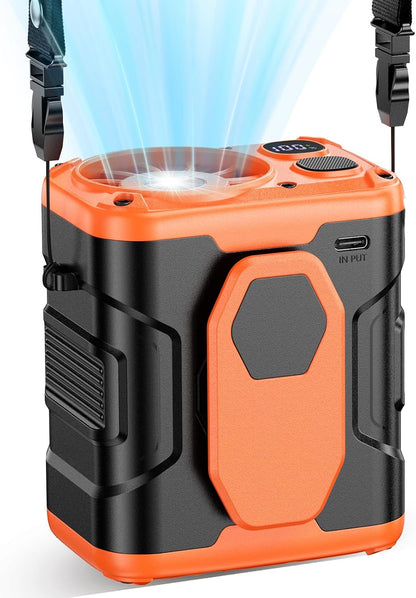 coldSky Upgraded Waist Fan 5 Speeds Clip On Fan, 24 Hrs Cooling for Outdoor