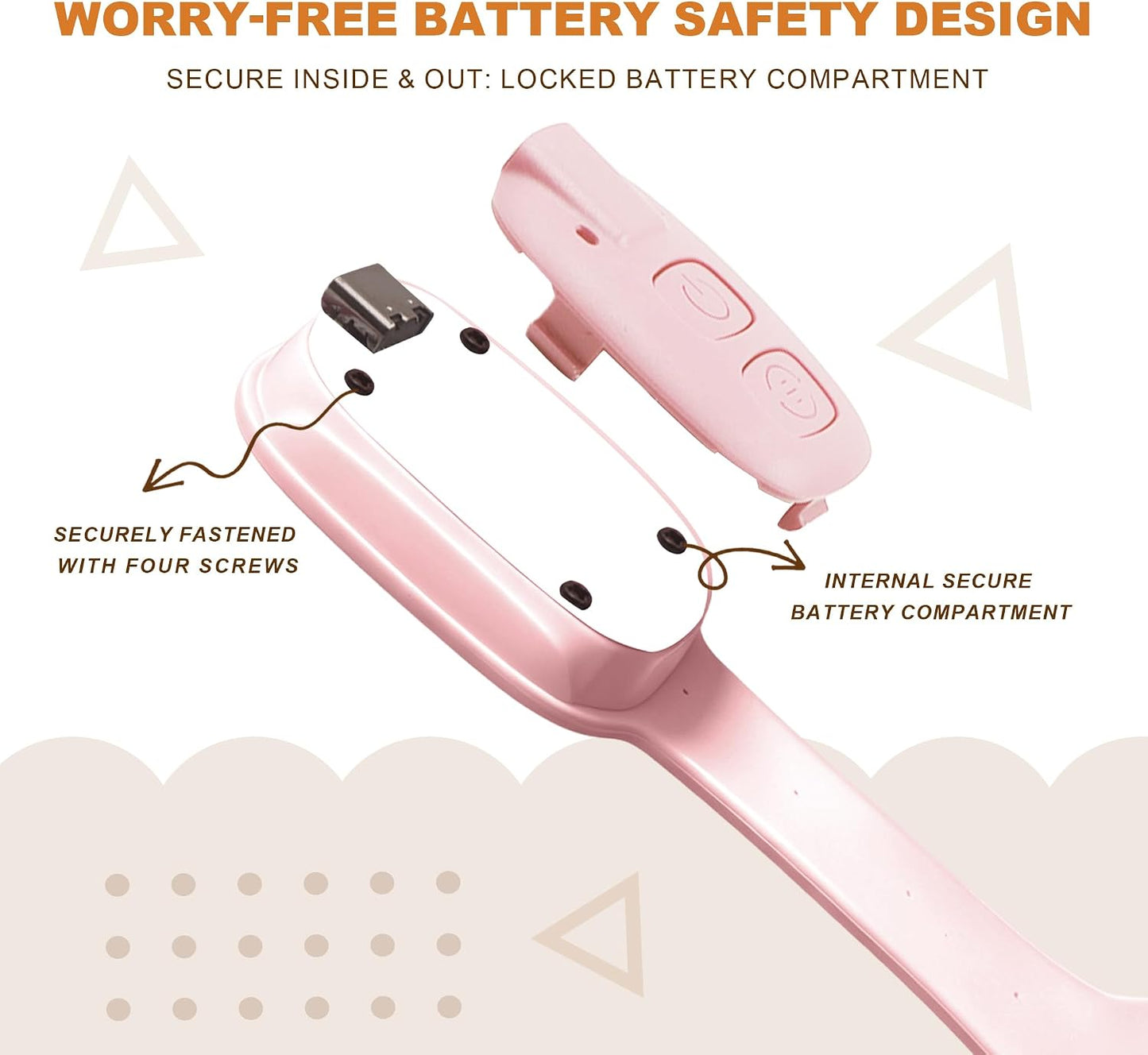 Rechargeable Kids Book Light, Cute Bookmark Reading Light for Kids, Dimmable Portable LED Book Light for Reading in Bed, Eye-Caring Bedtime Reading Lamp for Children & Travel, Black