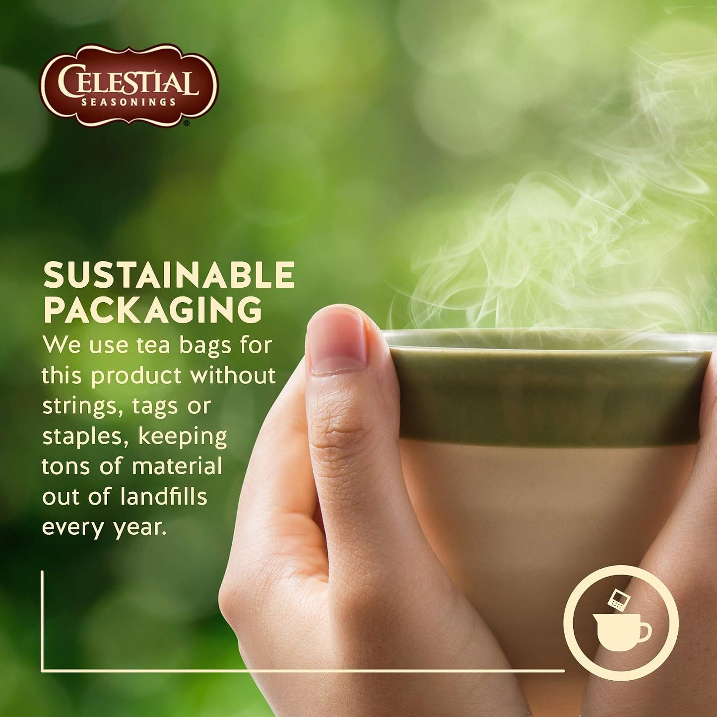 Celestial Seasonings 100% Natural Lemon Zinger Herbal Tea 20 ct