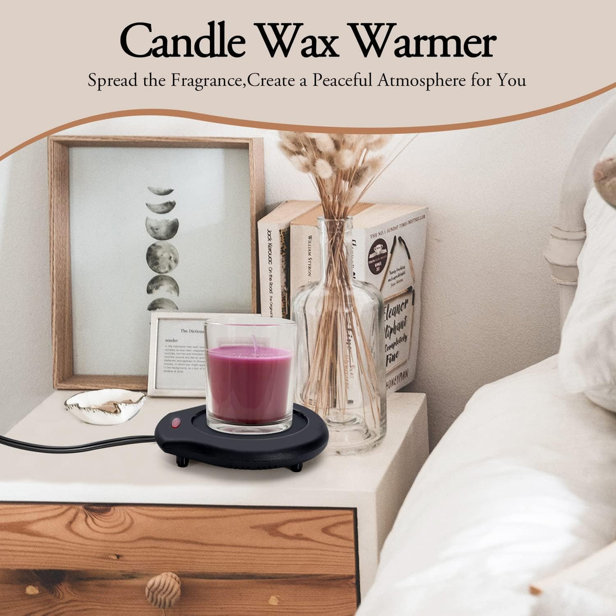 ASAWASA Candle Warmer for Large Jar, Coffee Mug Warmers