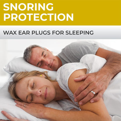 Peace&Quiet | PQ Wax Ear Plugs for Sleeping, Swimming - Soft Noise Cancelling Silicone Gel Wax Earplugs for Sleep and Swimmers, Sound Blocking Level of 32 Db, Color: Blue
