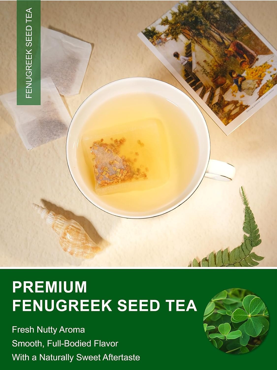 TeeLux Milk Thistle Tea Bags, Natural Milk Thistle Seed Tea, Mild & Mellow Taste, Caffeine Free, 100 Count