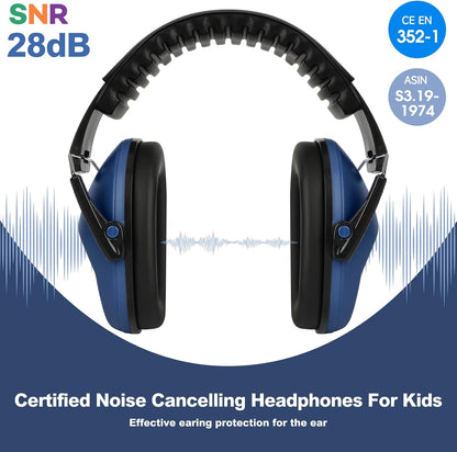 Floriogra Noise Cancelling Headphones for Kids, Kids Ear Protection 28dB SNR Noise Reduction Ear Muffs for Toddler/Children, Hearing Protection for Monster Jam, Concerts, Fireworks