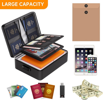 DocSafe 5200°F Fireproof Document Organizer Box with Lock, Heat Insulated
