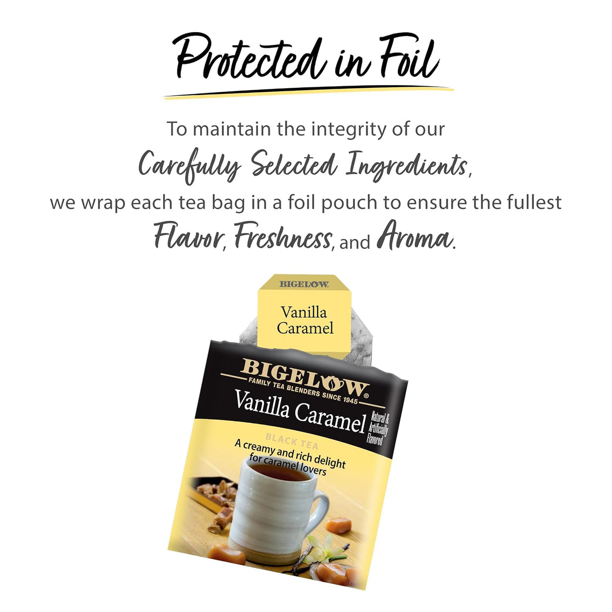 Bigelow Tea Vanilla Caramel Black Tea, 20 Count (Pack of 6)