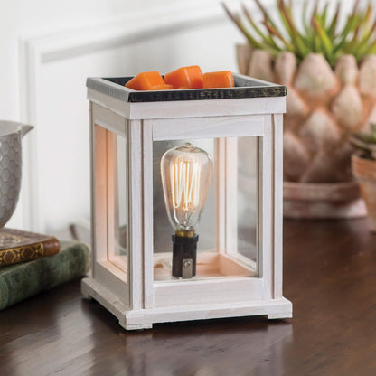 Candle Warmers ETC. Vintage Bulb Illumination Fragrance Warmer- Light-Up Warmer for Warming Scented Candle Wax Melts and Tarts to Freshen Room, Apothecary