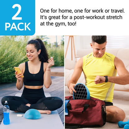IMPRESA Upper Back Stretcher - Pack of 2, One Size Spinal Decompression & Posture Correction - Thoracic Spine Stretch & Flexibility - Pain Relief & Upper Back Pain Stretches
