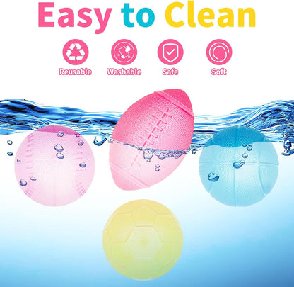 4 Pcs Stress Balls Fidget Toys, Sports Ball Stress Relief Toys