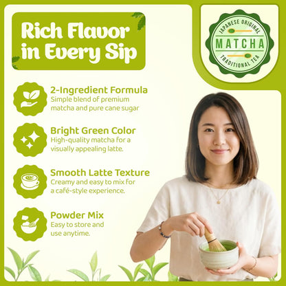 Cappuccine Sweetened Matcha Green Tea, 3 Pounds
