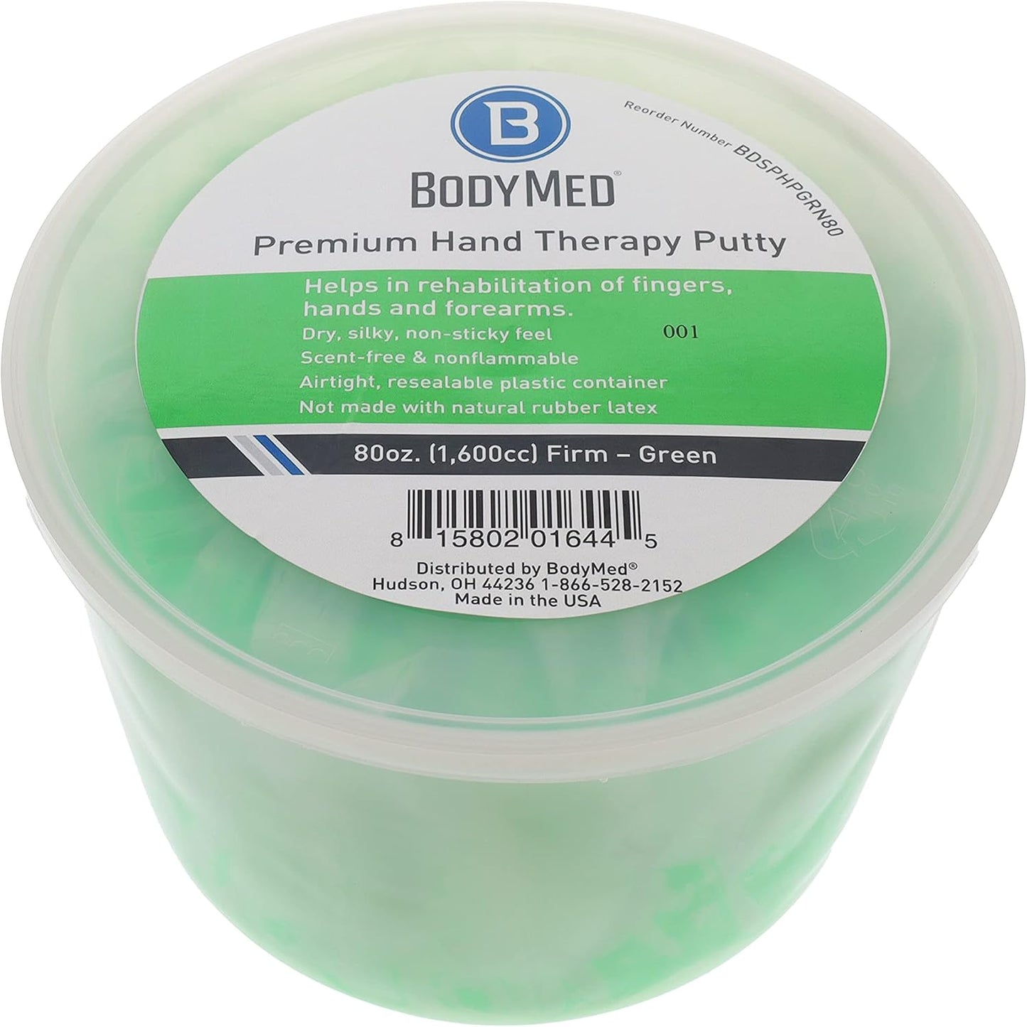 BodyMed Premium Hand Therapy Putty, Yellow, 6 Oz., Soft, Strengthening Therapy Putty for Physical Rehabilitation