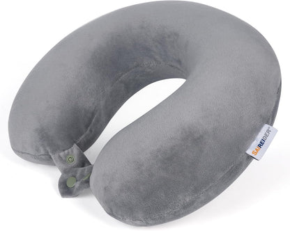 SAIREIDER Neck Pillows for Travel-Head Neck Support Travel Pillow for Traveling, Car, Home, Office Adjustable(Navy Blue)