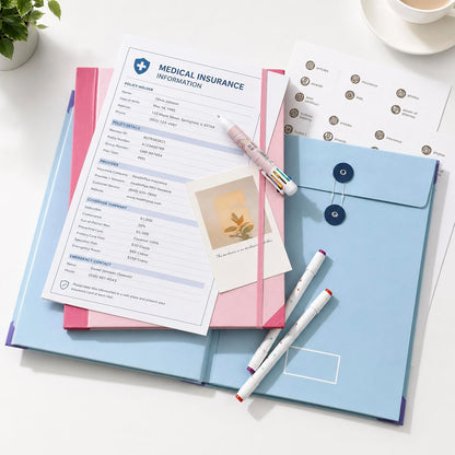 Estate Planning Binder, Document Organizer, Emergency Records File (Blue)