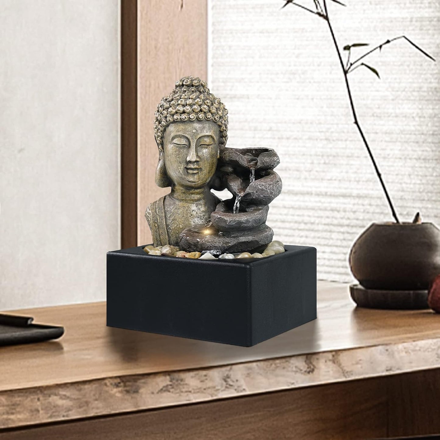 Ferrisland Resin LED Indoor Water Fountains