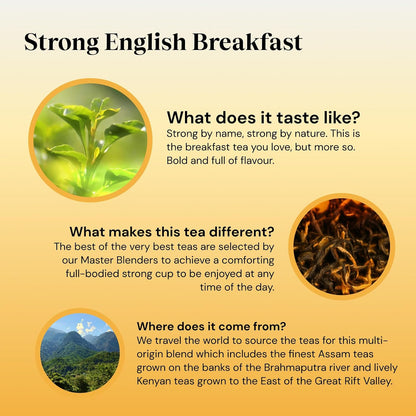 Twinings 1706 Strong Breakfast 80's (Pack of 4, Total 320 Tea Bags)
