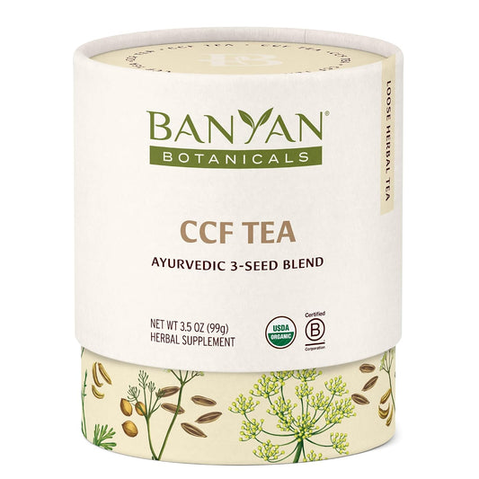 Banyan Botanicals CCF Tea (Cumin, Coriander, Fennel) – Organic Digestion Tea – Traditional Ayurvedic Detox For Supporting Digestion & Gentle Cleansing – 3.5 oz – Non-GMO Sustainably Sourced Vegan