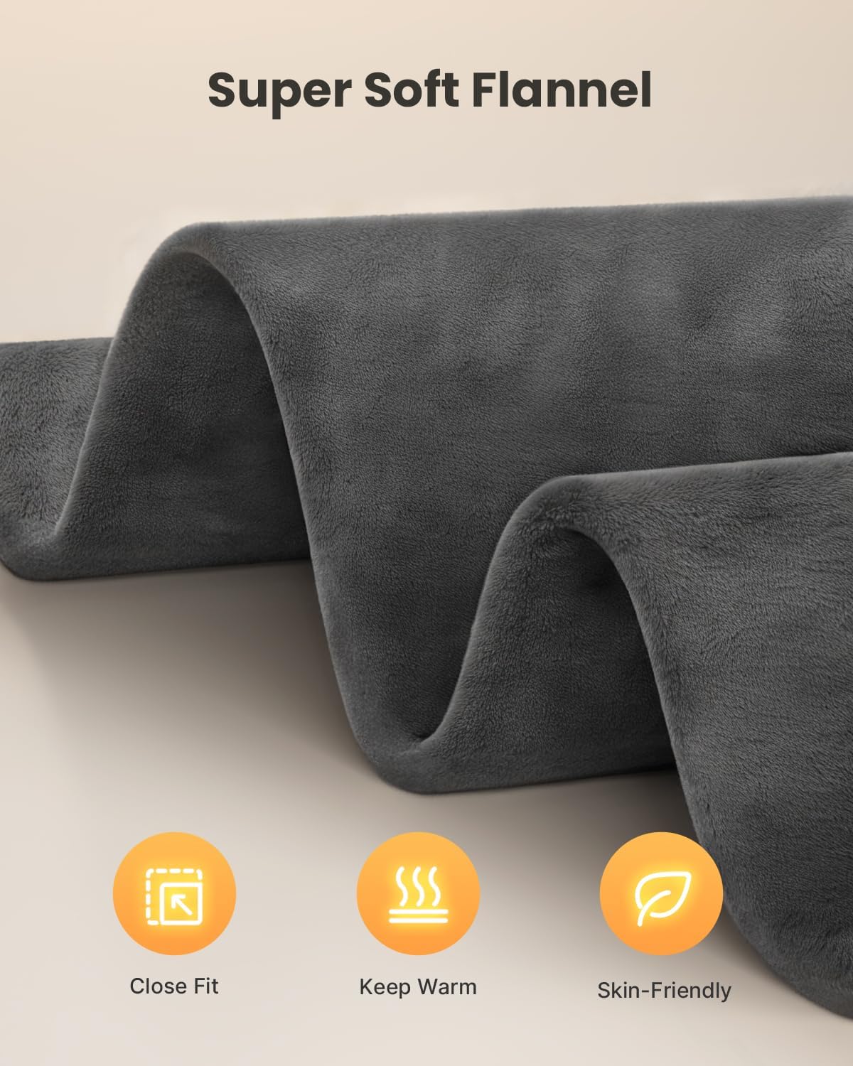 iDOO Heating Pad for Neck and Shoulders and Back for Pain Relief, Fathers Day Dad Gifts for Men, FSA Eligible Items & HSA Store, Large 24"x33" Weighted Electric Heat Pads for Back Gray