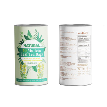 60 Lemon Balm Tea Bags - VitalForest Dried Lemon Balm Leaves Tea -1.5g/Bags, Calming Herb, Stress Relief & Sleep Support, Non-GMO, Caffeine-Free