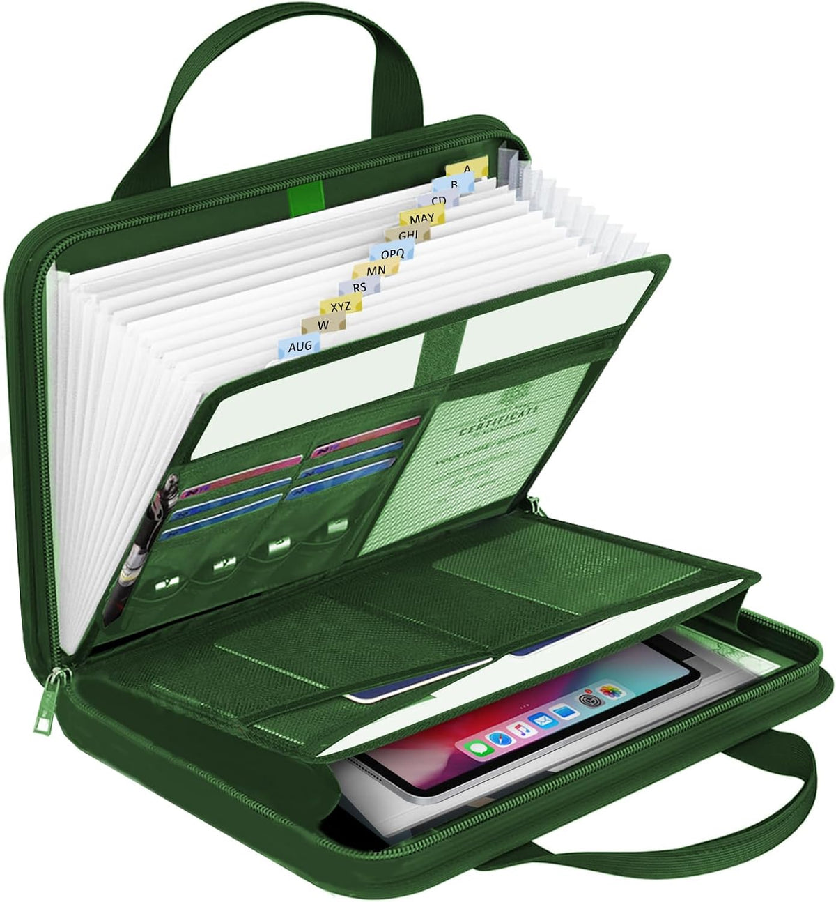 onvvippiv Important Document Organizer Folio Accordion File Organizer
