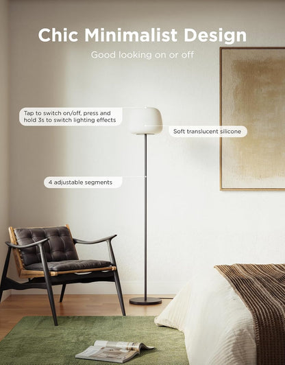 Govee Lantern Floor Lamp, Halo Gradient RGBIC Smart Corner Lamp for Bedroom