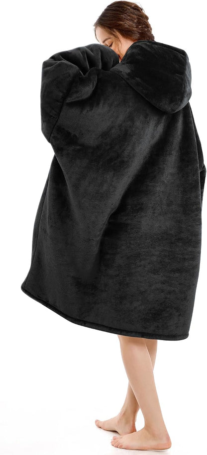 Narecte Cozy Oversized Blanket Hoodie Wearable Blanket Adults Soft Hooded Blanket Hoodie Birthday Gifts for Women Christmas - Colors A