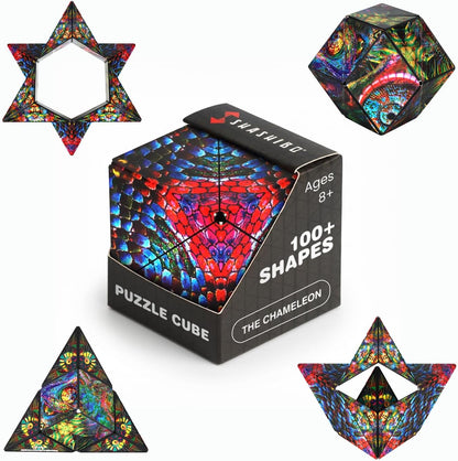 Shashibo DODECA Magnetic Puzzle Cube, Stress Relief Fidget Toy - Colors A