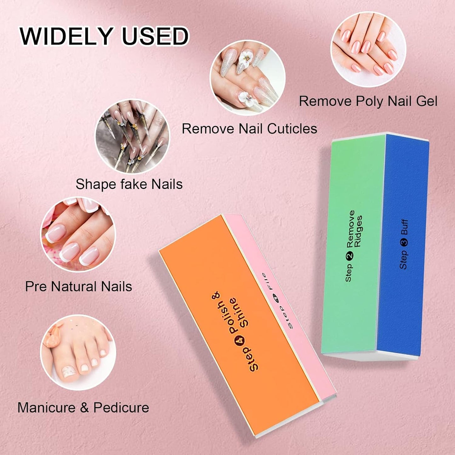 4 Way Shiny Block / 4 Step Buffing Block Shine Nail Buffer