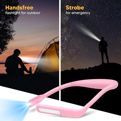 Reading Light, Rechargeable Neck Light, Stepless Dimming Book Light