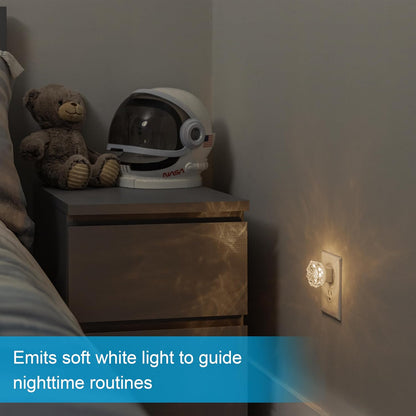 GE SleepLite Jewel LED Night Light, Plug-in, Always On, Amber, UL-Certified, Energy Efficient, Ideal Nightlight for Bedroom, Bathroom, Nursery, Hallway, Kitchen, 85881, 4 Pack