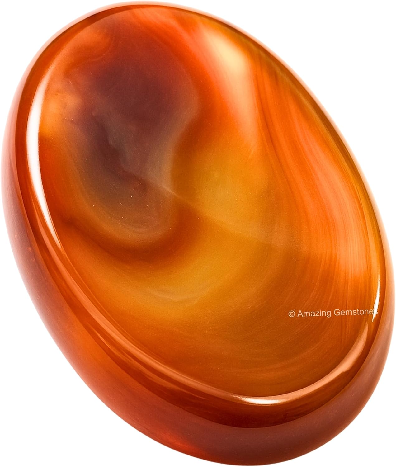 Amazing Gemstone Labradorite Thumb Worry Stone, Anxiety Stone, Healing Crystals - Piedra Crystal Fidget for Gift, Meditation, Calming, Relaxation, Stress Relief - Colors A