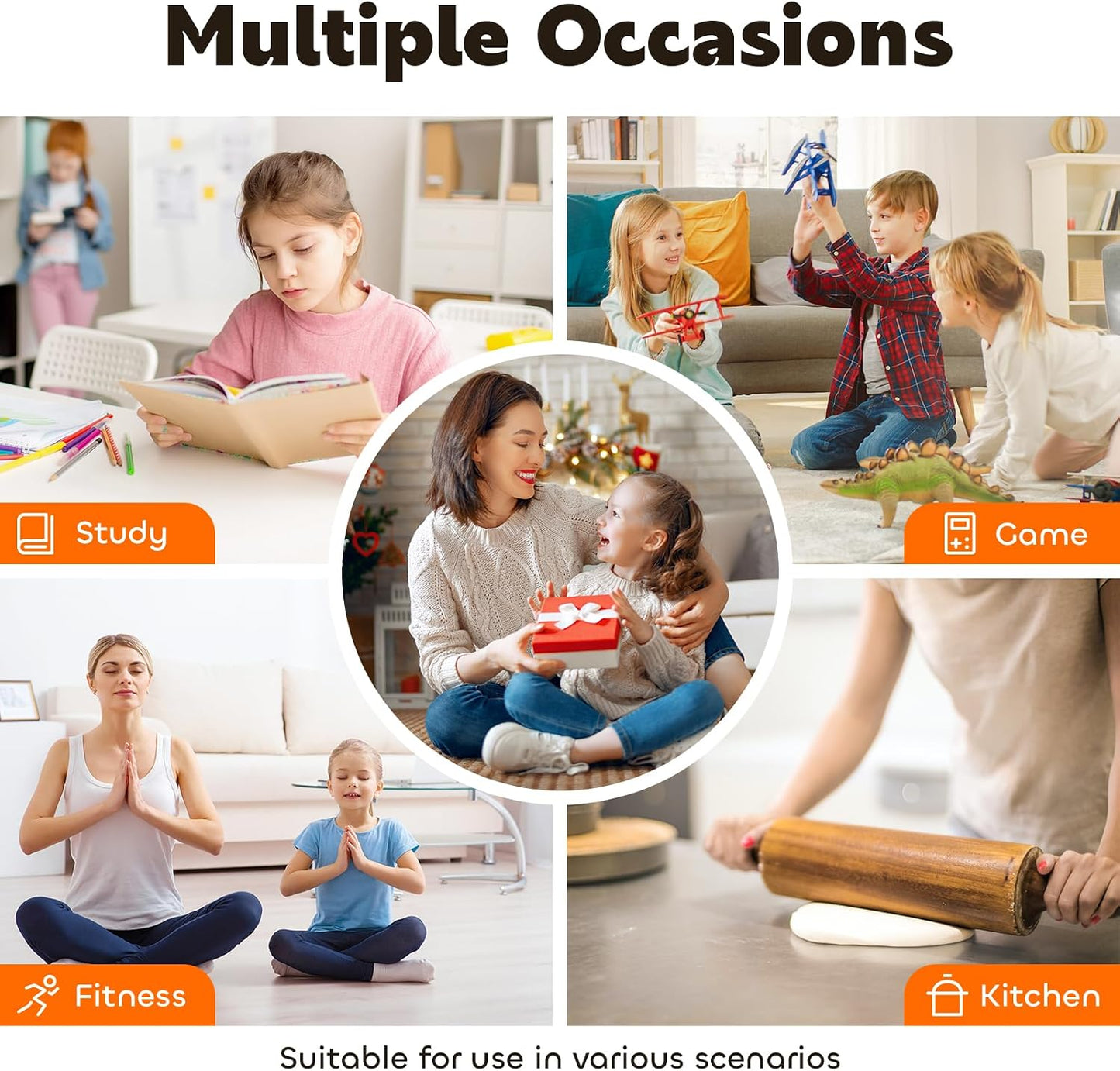 Visual Timer for Kids 60-Minute Countdown Timer with Optional Alarm, Focus Tool for ADHD & Autism, Time Management for Homework, Chores, Office, Kitchen, Teaching & Study Routines (Pink)