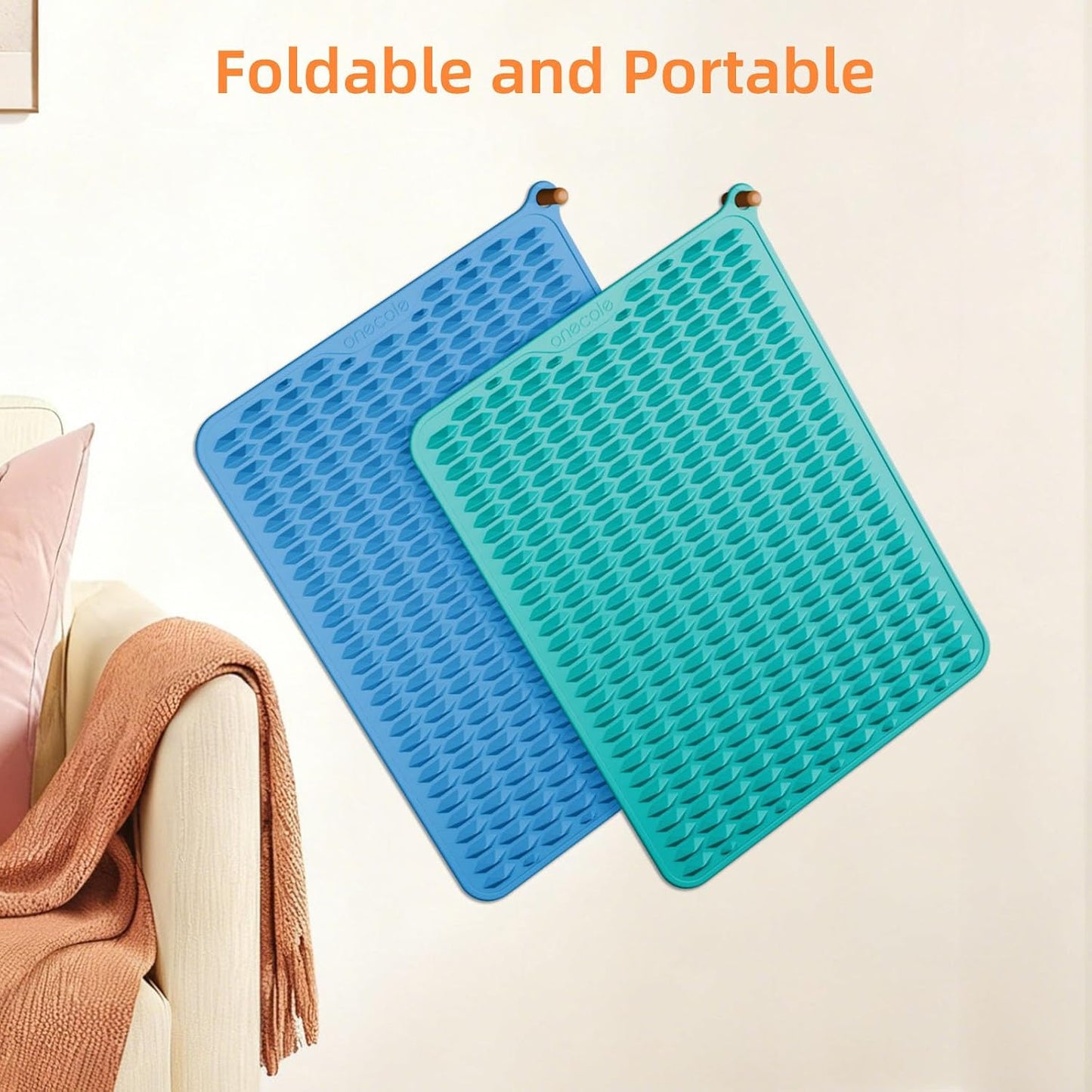 Acupressure Mat for Foot Massage, Silicone Foot Reflexology Mat, Portable Feet Mat for Plantar Fasciitis Relief and Muscle Relaxation
