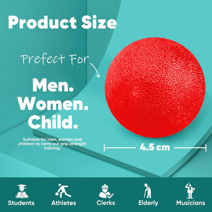 HiKeep Stress Balls for Adults (6 Pack), Stress Ball, Grip Strength Trainer