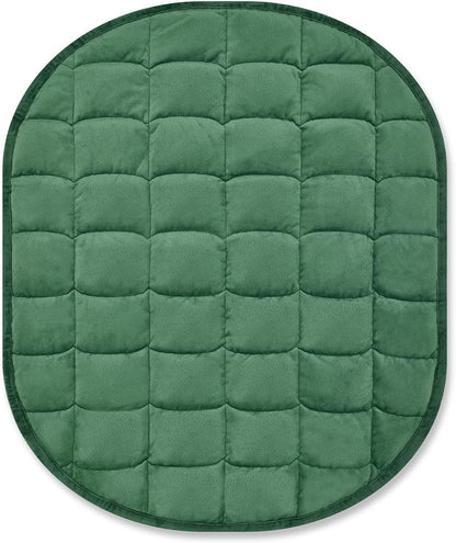 TONGDADA Weighted Lap Blanket 7lbs for Adult,Perfect for Relaxation, Lounging, Napping, Sleeping & Travel,Luxury Minky Weighted Body Blanket,Weighted Throw Blanket-Dark Grey Minky Dot, 29" x 24"