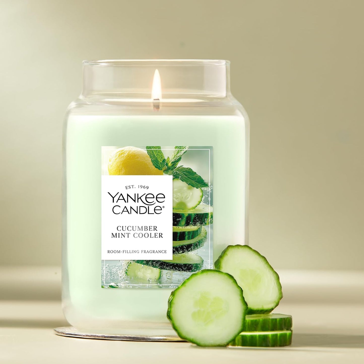 Yankee Candle Sage & Citrus Scented Candle, 22oz Large Jar
