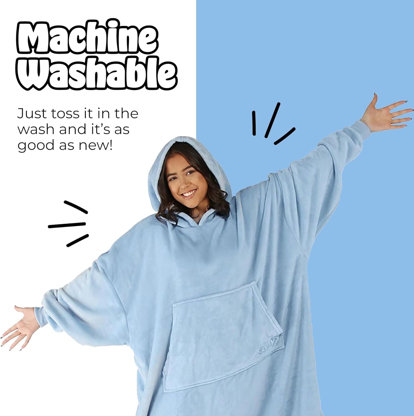 THE COMFY Dream | From Shark Tank | Patented | No Sherpa | Light Wearable Blanket Hoodie | Gift for Women & Men | One Size