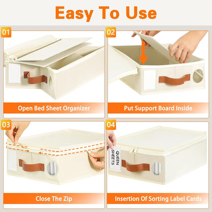 GhvyenntteS Bed Sheet Organizers and Storage, Closet Organizer