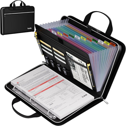 Tamfile Fireproof Accordion File Folder with Handle, Document Organizer