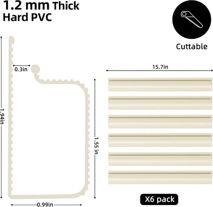 YECAYE Cable Management, 6 Pack, Black