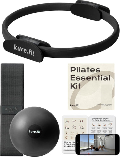 Pilates Kit for Women – Home Pilates Equipment Set with Ring, Ball & Resistance Bands | Pilates Starter Kit with Accessories in Gift Box