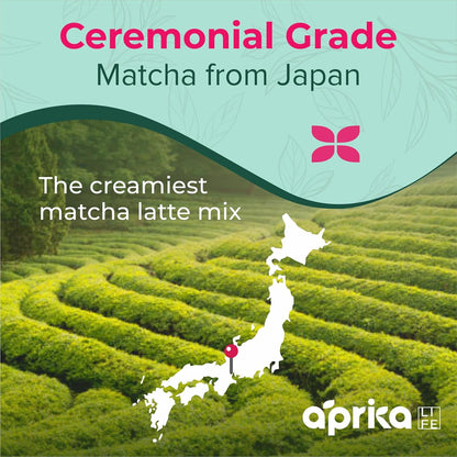 AprikaLife Sweet Matcha Latte Mix - 1st Harvest Ceremonial Grade - 6.4 oz