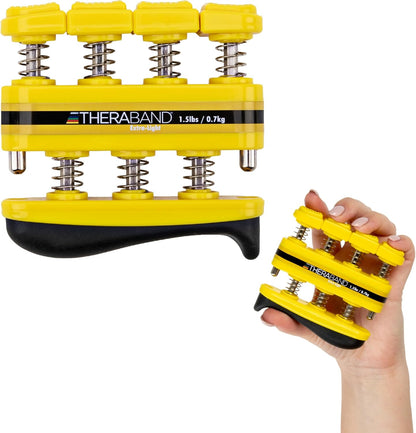 TheraBand Finger Exerciser — Hand & Finger Strengthener for Grip, Dexterity, Arthritis & Rehab — Spring-Loaded, Isolates Each Finger